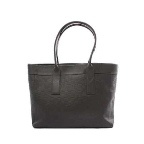 Pre-owned Leather totes Louis Vuitton Vintage , Gray , Dames