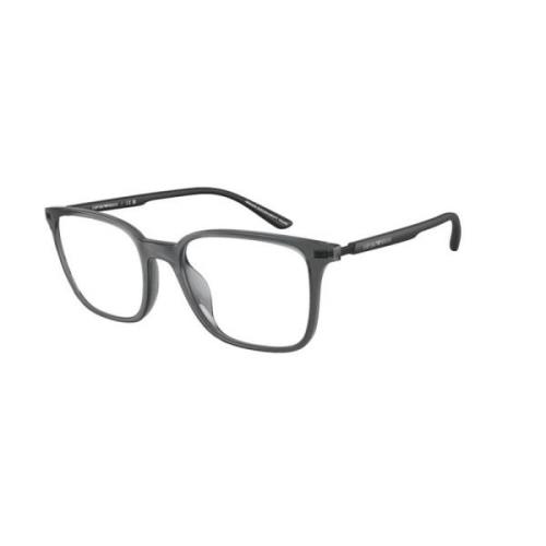 Transparant Frame Ea3242U 6106 Bril Emporio Armani , Gray , Unisex