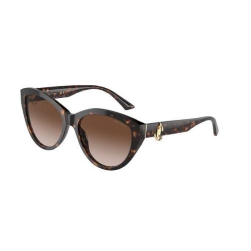 Stijlvolle Zonnebril Bruine Gradiëntlenzen Jimmy Choo , Brown , Unisex