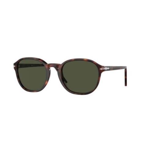 Klassieke zonnebril in groen Persol , Brown , Unisex