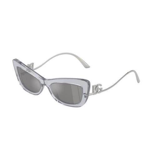 Gris Claro Espejado Plata Zonnebril Dolce & Gabbana , Gray , Unisex