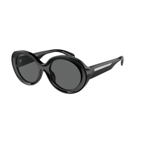 Stijlvolle zonnebril in donkergrijs Emporio Armani , Black , Dames