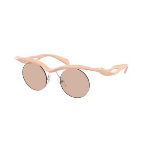 Stijlvolle zonnebril in lichtbruin Prada , Pink , Unisex