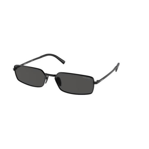 Stijlvolle zonnebril in donkergrijs Prada , Black , Unisex