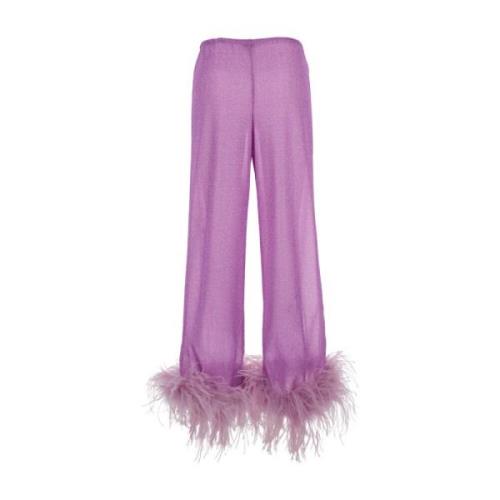 Veren Afgezette Rechte Broek Oseree , Purple , Dames