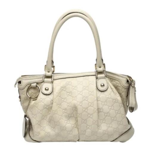 Pre-owned Leather gucci-bags Gucci Vintage , Beige , Dames