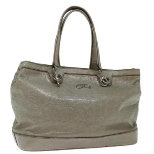 Pre-owned Leather celine-bags Celine Vintage , Gray , Dames