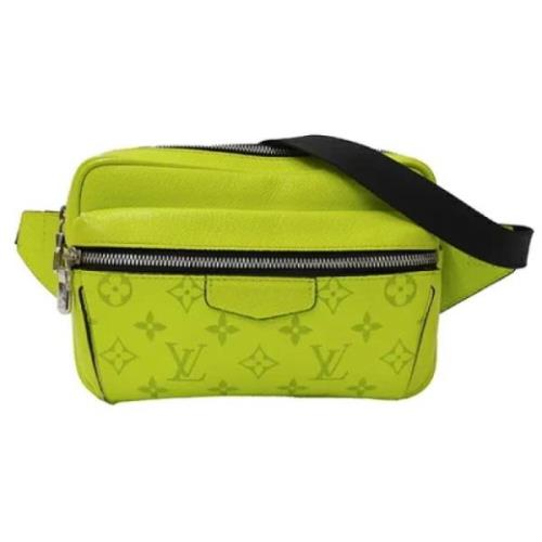 Pre-owned Leather louis-vuitton-bags Louis Vuitton Vintage , Green , D...