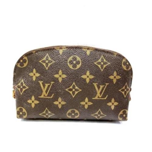 Pre-owned Canvas clutches Louis Vuitton Vintage , Brown , Dames