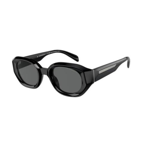 Stijlvolle zonnebril in donkergrijs Emporio Armani , Black , Dames