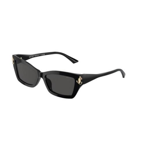 Stijlvolle zonnebril in donkergrijs Jimmy Choo , Black , Unisex