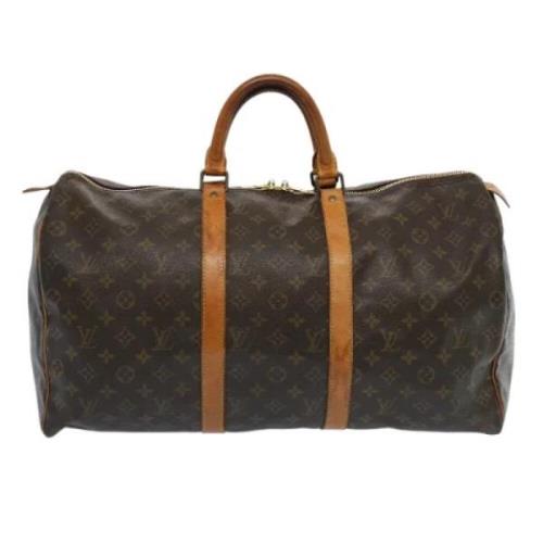 Pre-owned Fabric travel-bags Louis Vuitton Vintage , Brown , Dames