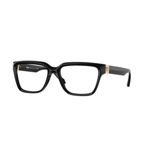 Stijlvolle Zwarte Frame Bril Versace , Black , Unisex