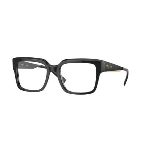 Zwarte Montuurbril Vogue , Black , Unisex