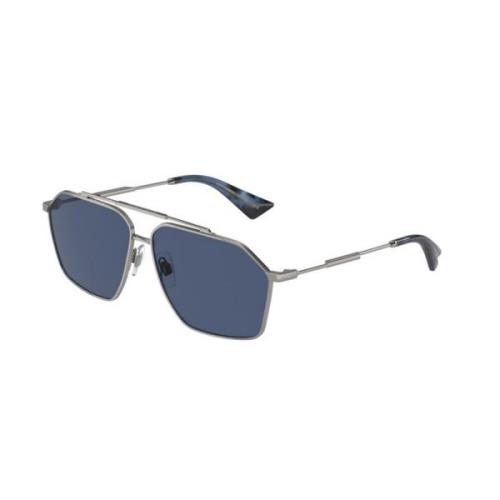 Stijlvol Grijs Montuur met Donkerblauwe Lenzen Dolce & Gabbana , Gray ...