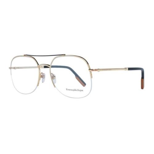 Gouden Aviator Metalen Optische Frames Ermenegildo Zegna , Yellow , He...