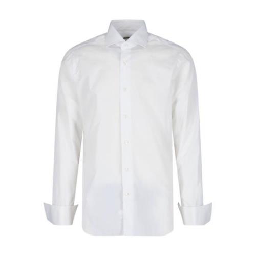 Witte Overhemd Collectie Barba Napoli , White , Heren