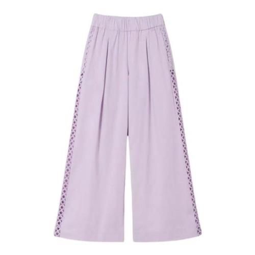 Palazzo Broek Actitude Collectie Twinset , Purple , Dames