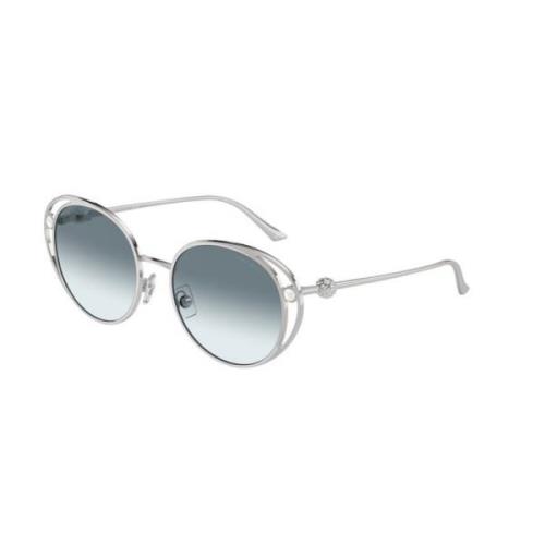 Zilver Blauw Verloop Zonnebril Jimmy Choo , Gray , Unisex