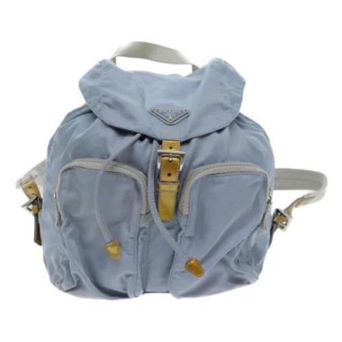 Pre-owned Fabric backpacks Prada Vintage , Blue , Dames