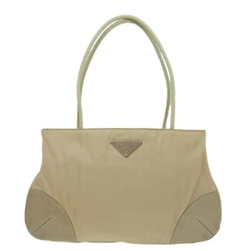 Pre-owned Fabric prada-bags Prada Vintage , Beige , Dames