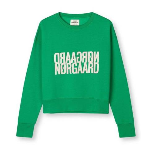 Groene Tilvina Sweatshirt Mads Nørgaard , Green , Dames