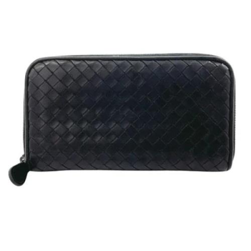 Pre-owned Leather wallets Bottega Veneta Vintage , Black , Dames