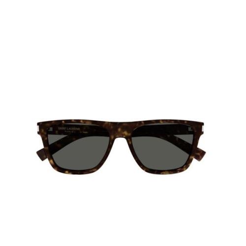 Vierkante Acetaat Zonnebril in Bruin Schildpad Saint Laurent , Brown ,...