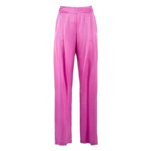 Jacquard Fluid Broek Nenette , Pink , Dames