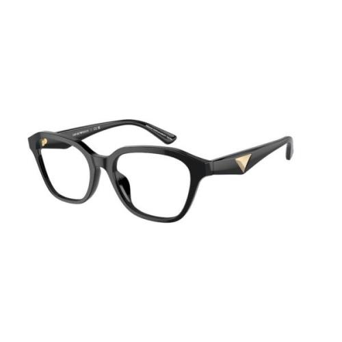 Zwarte Montuur Stijlvolle Bril Emporio Armani , Black , Unisex