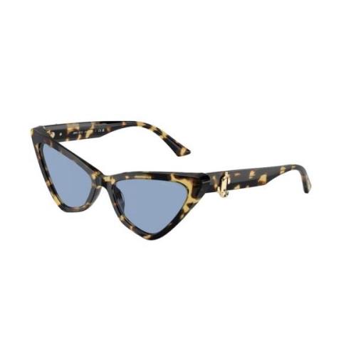 Blauw Licht Carey Frame Zonnebril Jimmy Choo , Brown , Dames