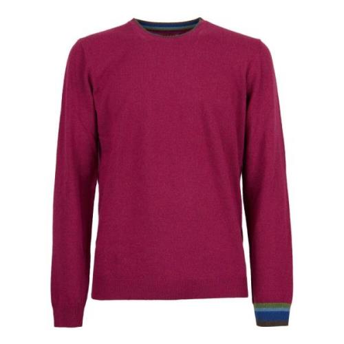 Fuchsia Wolmix Crew-Neck Sweater Gallo , Pink , Heren