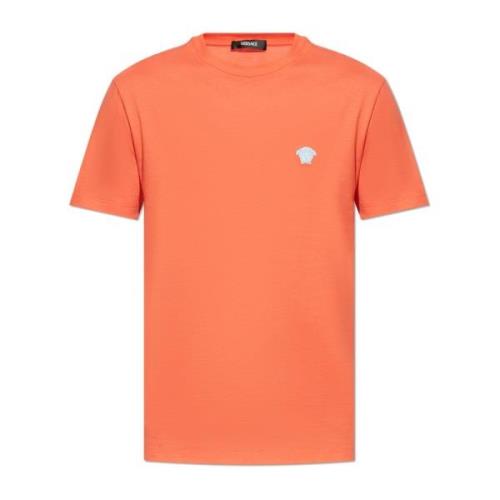 T-shirt met logo Versace , Orange , Heren