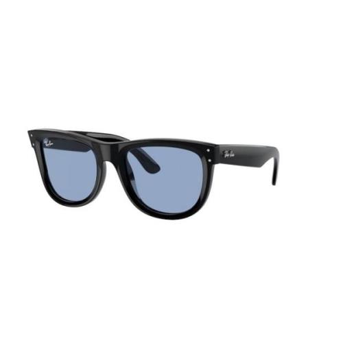 Klassieke Wayfarer Zonnebril Blauwe Lens Ray-Ban , Black , Unisex