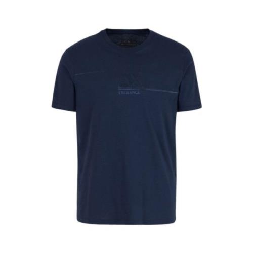 Klassiek T-shirt voor dagelijks gebruik Armani Exchange , Blue , Heren