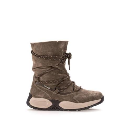 Taupe Velvet Mid Boots Gabor , Brown , Dames