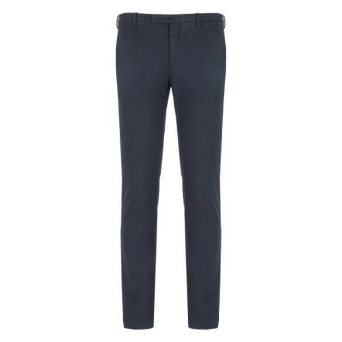 Blauwe Skinny Fit Katoenen Broek PT Torino , Blue , Heren