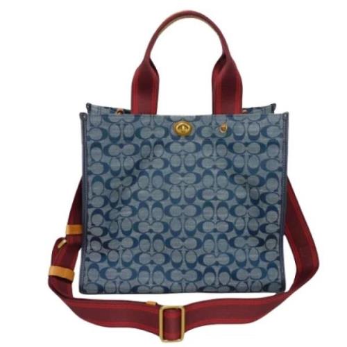 Pre-owned Canvas shoulder-bags Coach Pre-owned , Blue , Dames