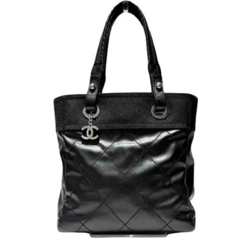 Pre-owned Canvas chanel-bags Chanel Vintage , Black , Dames