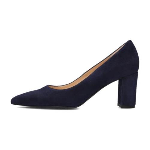 Elegante donkerblauwe suède pumps Peter Kaiser , Blue , Dames