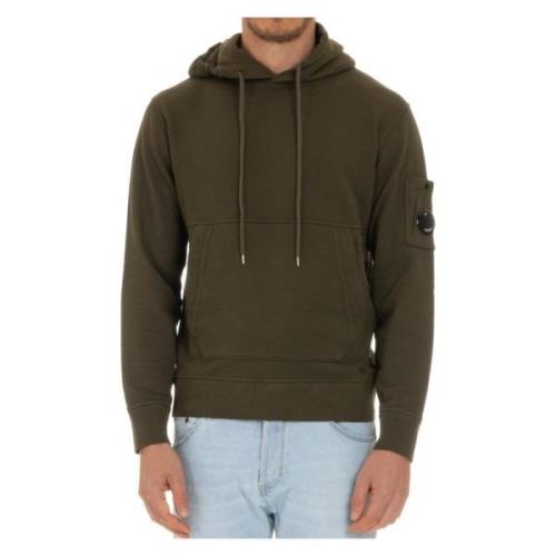 Groene hoodie met voorzak C.p. Company , Green , Heren