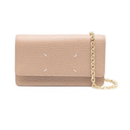 Stijlvolle Chain Wallet Maison Margiela , Beige , Dames