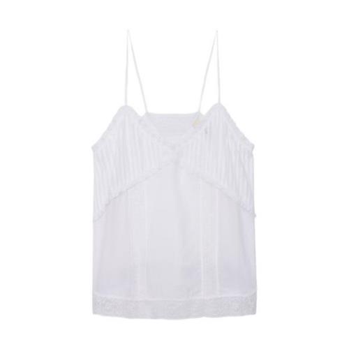 Tomboy Stijl Shirt Zadig & Voltaire , White , Dames