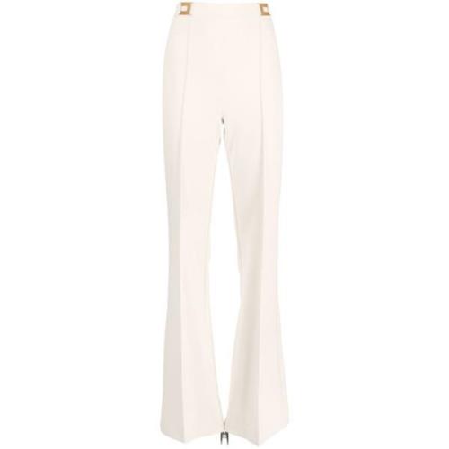 Wide Trousers Elisabetta Franchi , Beige , Dames