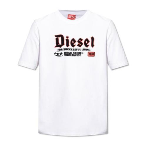 T-shirt T-Adjust-K1 Diesel , White , Heren