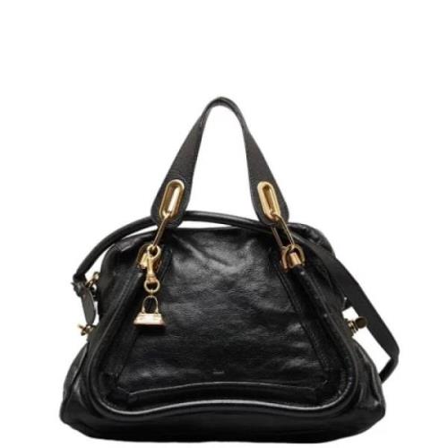 Pre-owned Leather handbags Chloé Pre-owned , Black , Dames