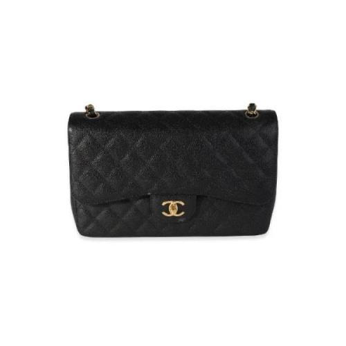 Pre-owned Leather chanel-bags Chanel Vintage , Black , Dames