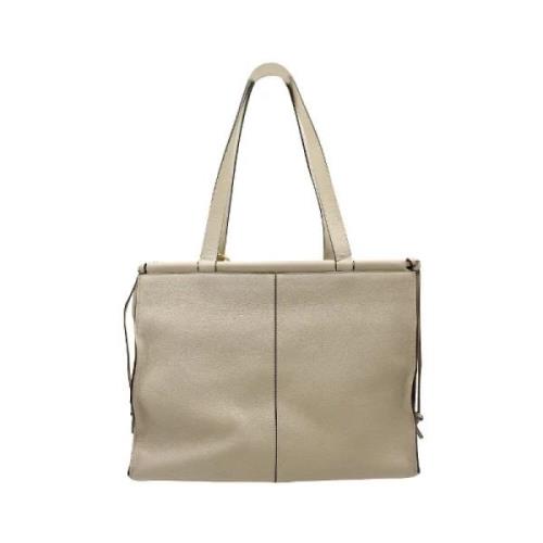 Pre-owned Leather shoulder-bags Loewe Pre-owned , Beige , Dames