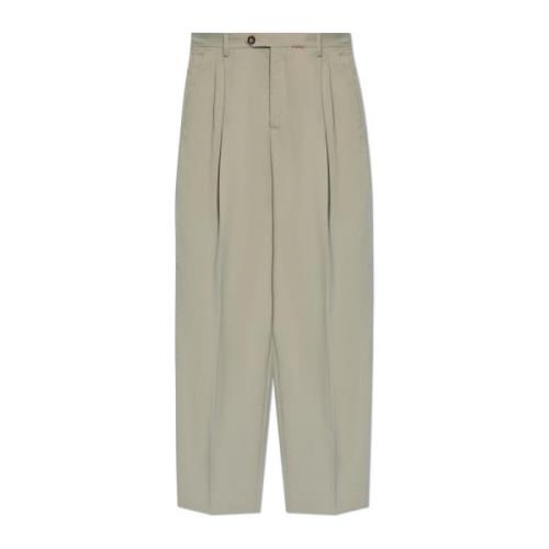 Geplooide broek Marni , Gray , Heren