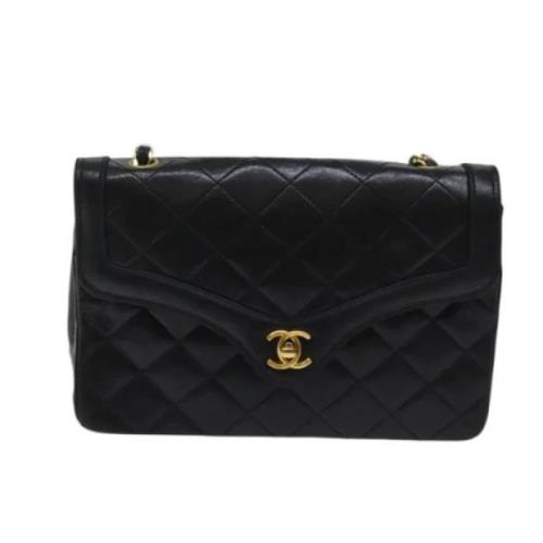 Pre-owned Leather chanel-bags Chanel Vintage , Black , Dames